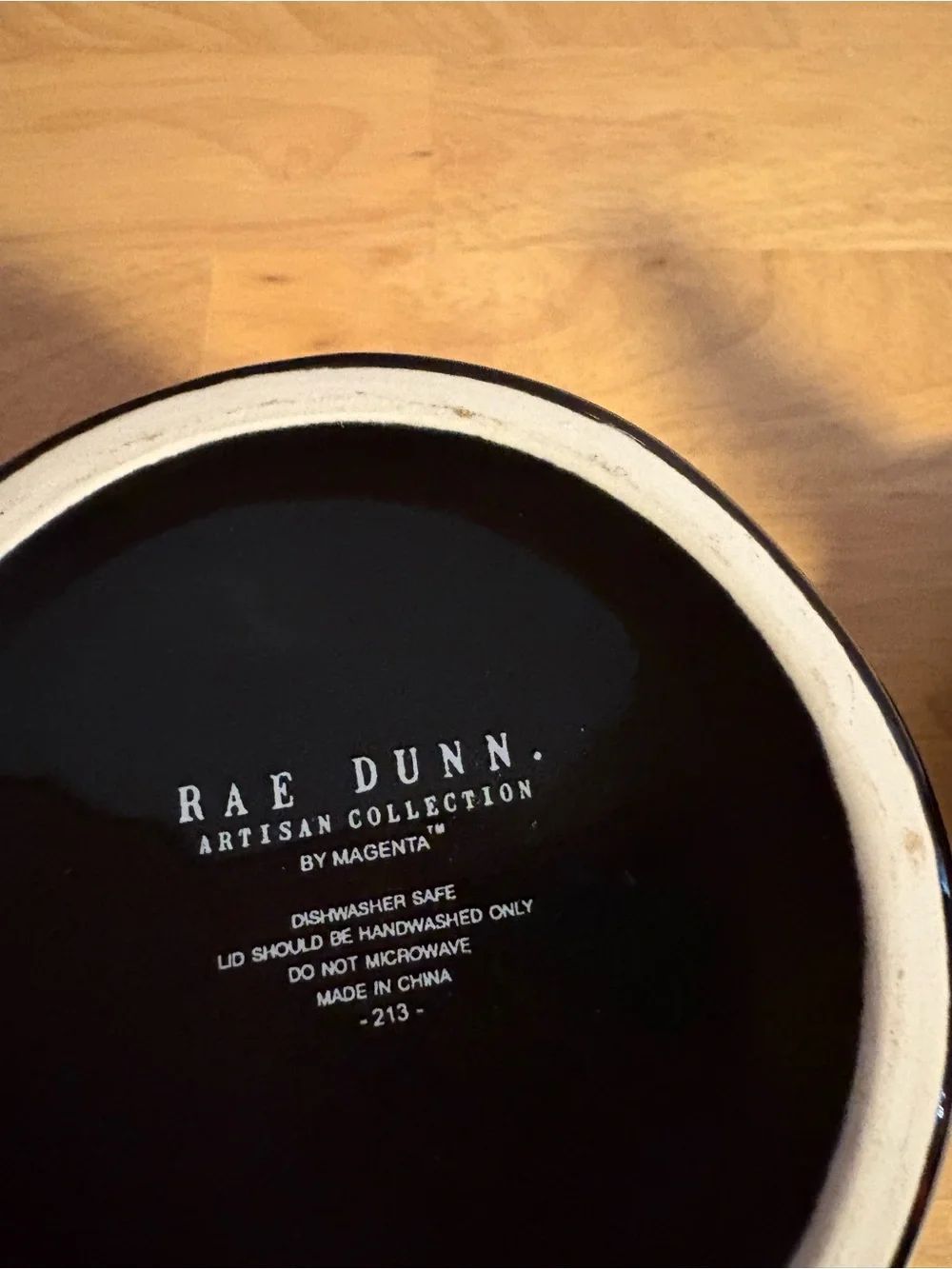 Rae Dunn black ceramic